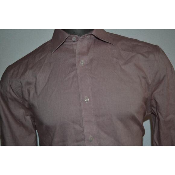 38302 Bonobos Dress Shirt Non-Iron Standard Fit Pink Plaid Mens Size Large - Picture 5 of 7